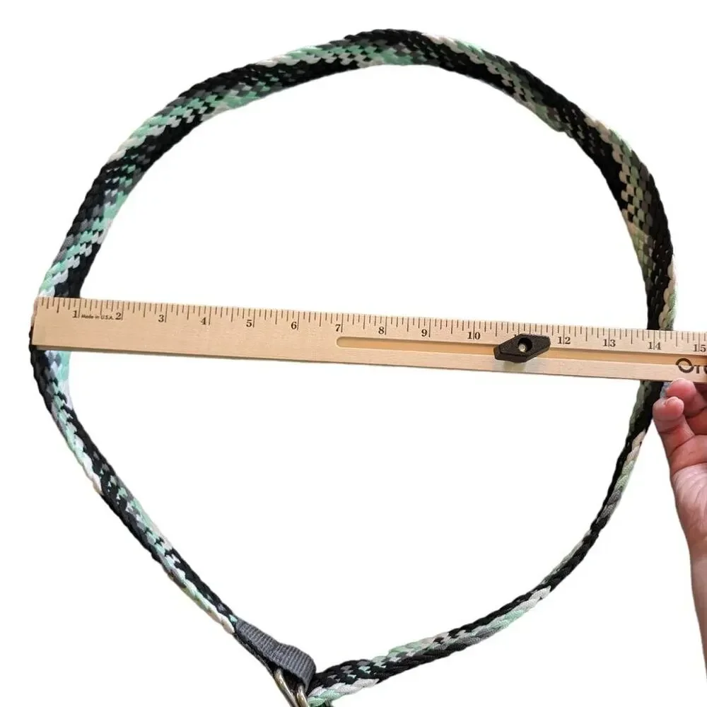 Vintage Belt Mens Rope Woven D Ring Y2K Black White Gray Green Large Preppy